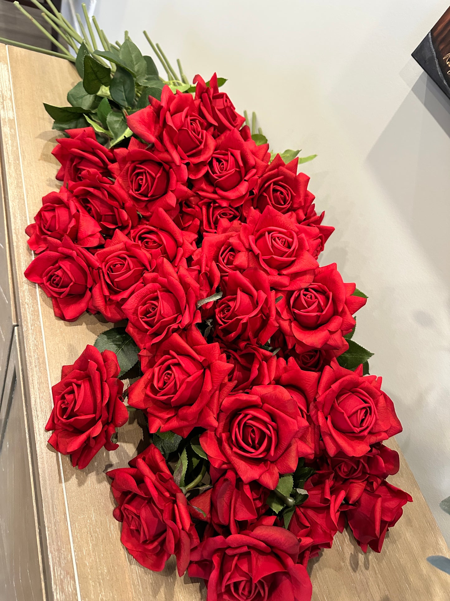 Real Touch Red Roses